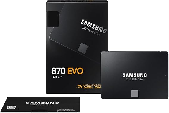 SAMSUNG 870 Evo 1TB 2.5in SATA III Internal Solid State Drive SSD MZ 77E1T0BW