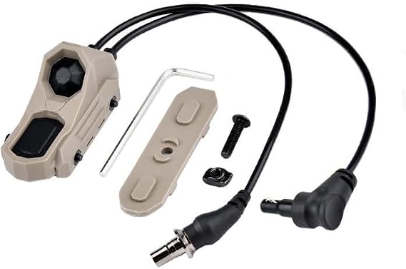 Tactical Modular Dual Wire Button Remote Activation Pressure Switch, For 20mm Rail And M/K System