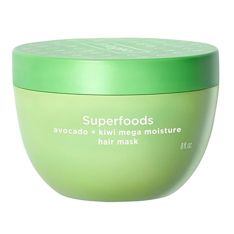 Briogeo Superfoods Avocado + Kiwi Mega Moisture Hair Mask | Protein-Free Deep Conditioning Treatment for Dry Hair| Silicone-Free | Vegan & Cruelty-Free