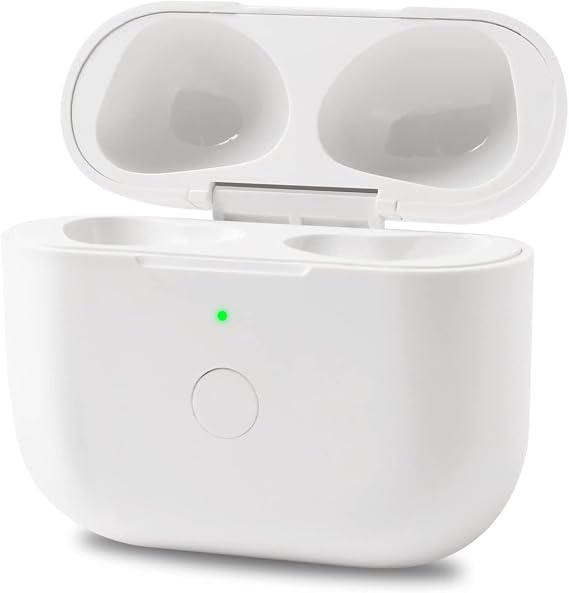 Wireless Charging Case Replacement Compatible with AirPods 3rd Generation, Charger Case Only with Bluetooth Pairing Sync Button No Earbuds - (Off-White)
