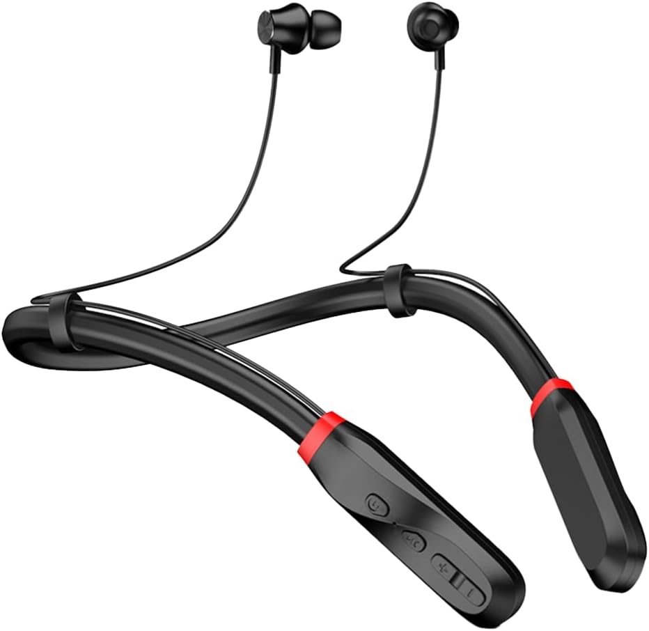 Neckband Bluetooth Headphones, Extra Long Playing Time Wireless Stereo Earbuds with Mic, Sports Waterproof Earphones