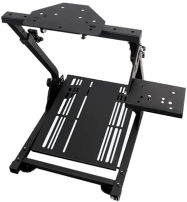 Racing Wheel Stand - Adjustable and Foldable with Reinforcement Bars for Enhanced Cockpit Experience