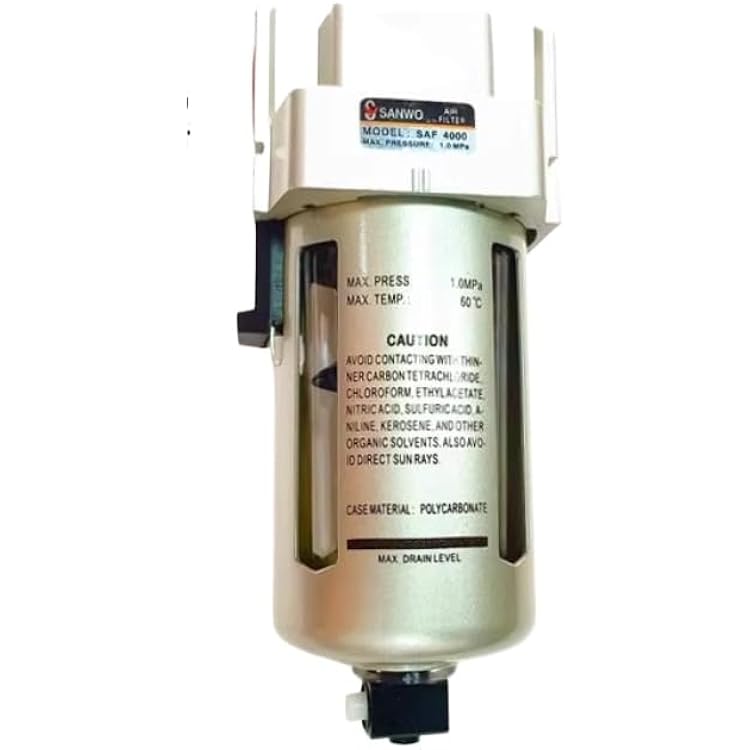Available for SANWO AIR FILTER Pneumatic valve MODEL SAF2000-02 SAF3000-03 SAF4000-04 SAF5000-10 MAX PRESSURE 1.0MPA General accessories SAF3000-03
