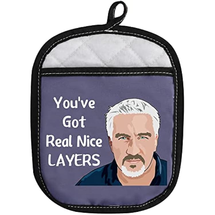 Baking Show Inspired Oven Pads Pot Holder with Pocket Youve Got Real Nice Layers Bake Lover Gift Got Real Nice Layers
