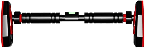 Doorway Pull-Up Bar No Drilling, Adjustable 76–100 cm, Heavy-Duty 450 kg Capacity with Anti-Slip Spring Base, Safety Locking Gear & Comfort Grip