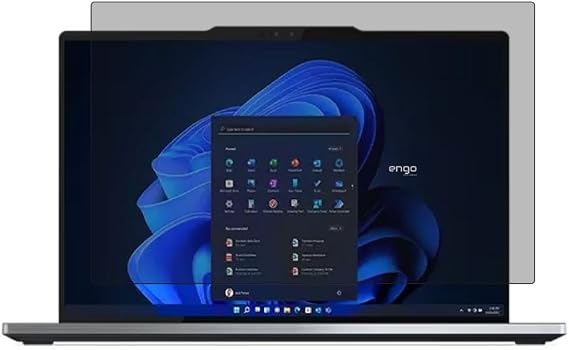 Engo Lenovo Ideapad Slim 5 16 İnç İle Uyumlu Hayalet Ekran Koruyucu Notebook, Yandan Görünmeyen Anti-Spy Gizlilik (Privacy) Laptop Koruması, 9H Temperli Nano Kırılmaz Esnek Cam, Parlama Önleyici