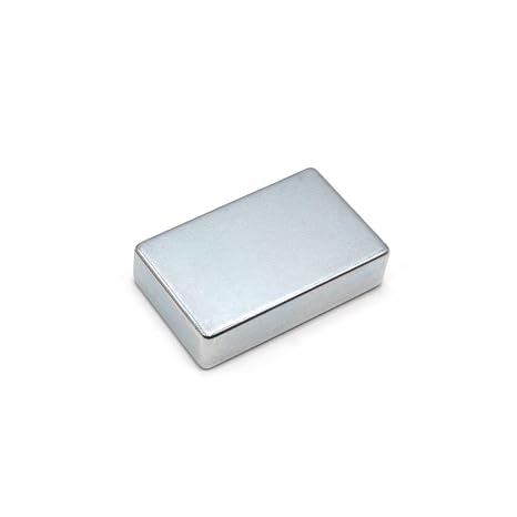MNS Magneteksan Dikdörtgen Çok Güçlü Neodyum Mıknatıs - Daimi NdFeB Nadir Toprak - Nikel Kaplı, Paslanmaz Neodim - Dünyanın En Güçlü Modeli (1, 40x25x10 mm)
