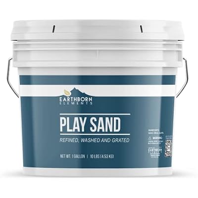 Earthborn Elements Play Sand 1 Gallon, Building & Molding, Indoor & Outdoor 160 Ounce