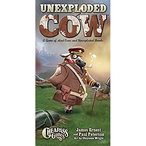 Cheapass Games: Unexploded Cow, A Game of Mad Cows and Unexploded Bombs, Hilarious, Fast Paced, Family Fun Card Game, For Ages 12 and up