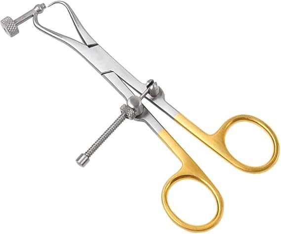 Pet Orthopedic Bone Reduction Forceps with Drill Guide Bone Plate Holding Forceps Veterinary Orthopedic Instruments, Small