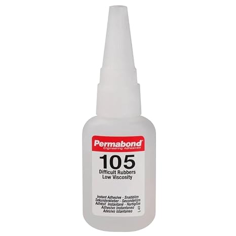 Fonowt Permabond 105 (1oz Bottle) Instant Adhesive-for Difficult Plastics & Rubbers (Like EPDM)