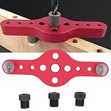 Drill Hole Guide Jig, Drill Hole Locator Hole Guide Jig Metal Dowel Drilling Positioner Locator Tool for Woodworking DIY