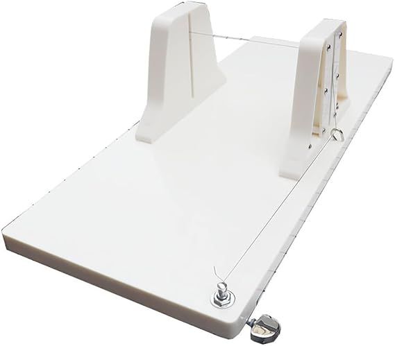 Adjustable Slab Soap Cutter,DIY Homemade Soap Cutting Machine with Scale,Slab Soap Cutter with Adjustable Single Wire, Soap Slicer Trimming Cutting Tool for DIY Soap, Cheese, Butter, Bread, Cake