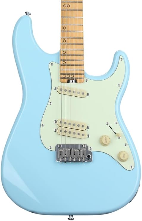 Schecter MV-6 Electric Guitar - Super Sonic Blue with Maple Fingerboard