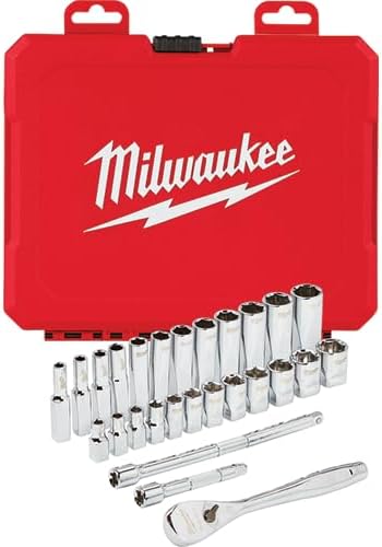 Milwaukee 48-22-9504 1/4 in. Drive 28pc Ratchet & Socket Set (Metric)