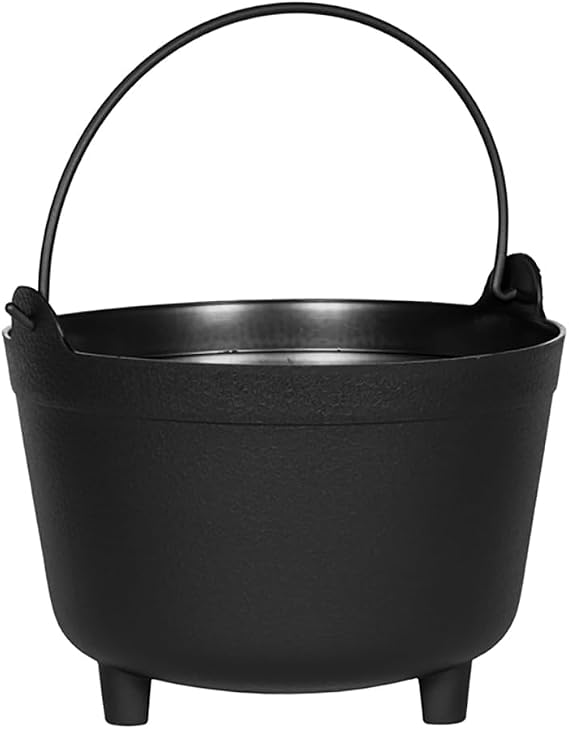 Novelty MFG 48098 Antique Kettle Planter, 9-Inch, Black