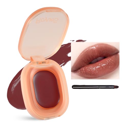 Velvet Matte Cheek Lip Mud,Mousse Lip Balm,6 Colors Matte Waterproof Long Lasting Moisturized Lipstick Cream 05 Bacchus, 1.6g