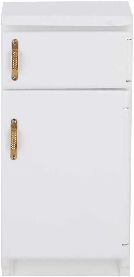 Generic Mini Fridge, 1:12 White Mini Fridge, Excellent Furniture Model, Kitchen Accessories
