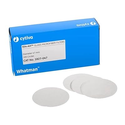 Whatman 1827-042 Glass Microfiber Binder Free Filter, 1.5 Micron, 3.7 s100mL Flow Rate, Grade 934-AH, 4.25cm Diameter Pack of 100