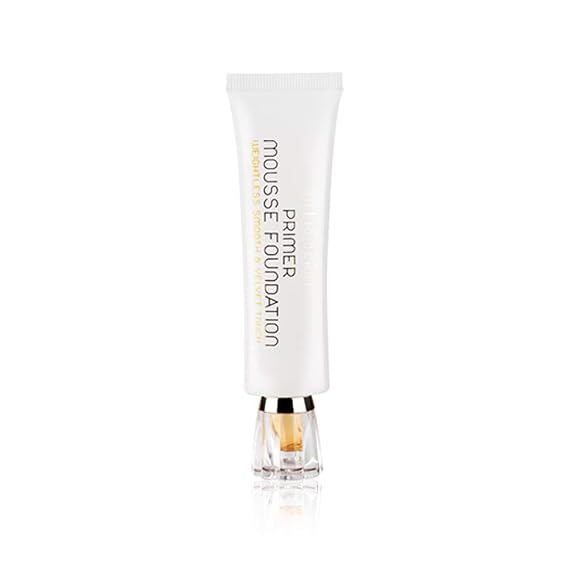 Swiss Beauty Primer Mousse Foundation Weightless Smooth & Velvet Touch, Face Makeup, Natural Beige, 30ml