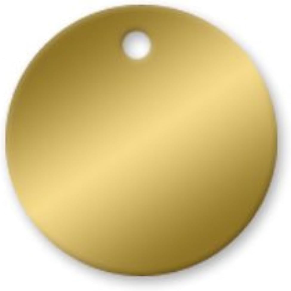 Brass Tags - 2 inch Circle Pk25