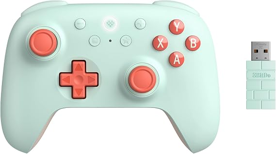 8BitDo Ultimate 2C Windows PC および Android 用ワイヤレス コントローラー、1000Hz ポーリング レート、ホール効果ジョイスティックとホール トリガー、再マッピング可能な L4/R4 バンパー付き Mint