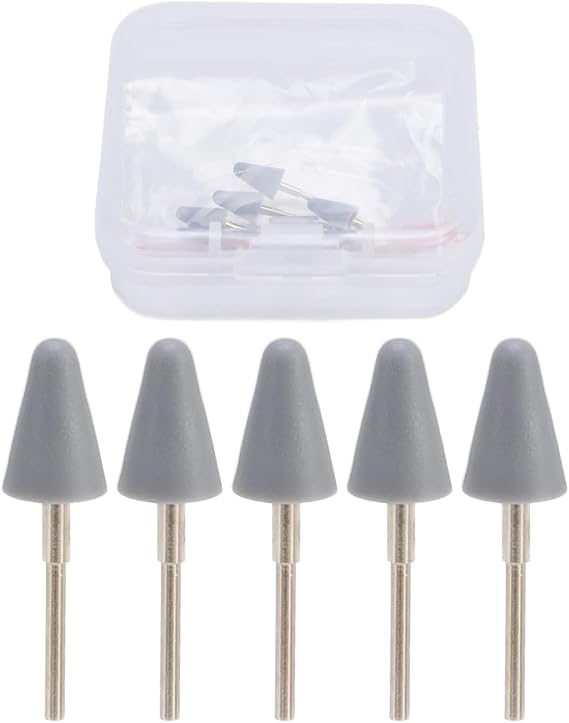 5PCS Pen Replacement Nibs, Grey Fine Point Hard Nibs for Andana Penoval USI 2.0, USI702, MPEN4.0, MPP702, KOBO Stylus 2 with 4096 Pressure Sensitivity, Easy to Install