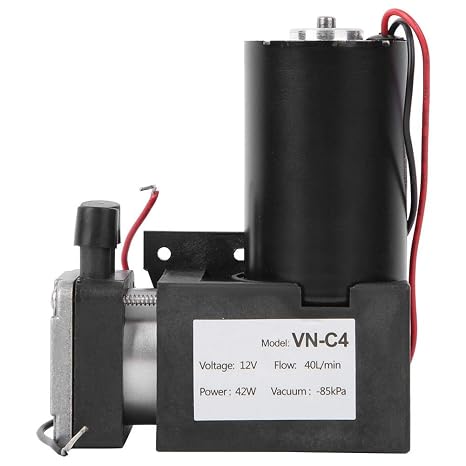 Vacuum Pump, VN-C4 DC 12V Mini Vacuum Pump Mute Brushless Vacuum Pump Mechanical Accessory Mute Industrial Parts Durable Long Service Life