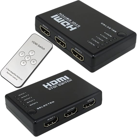 Powermaster 5 In 1 Out Hdmi Switcher * S-link Sl-hsw55