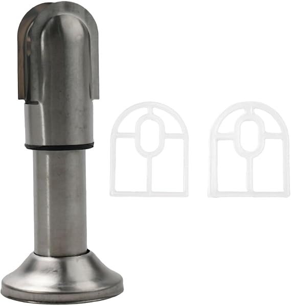 HpLive Stainless Steel Restroom Support Leg Partition Bracket Feet Toilet Stand，Toilet Partition Hardware Stainless Steel Support Feet for Toilet Cubicles