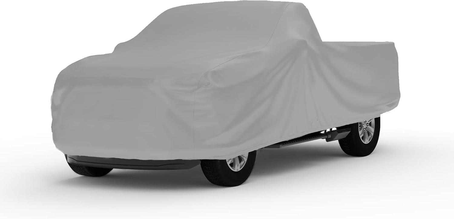 Car Covers Weatherproof Max Truck Cover & Compatible with Willys 1947-1965 Pickup Regular Cab– Outdoor Cover, Prevents Theft with Cable Lock