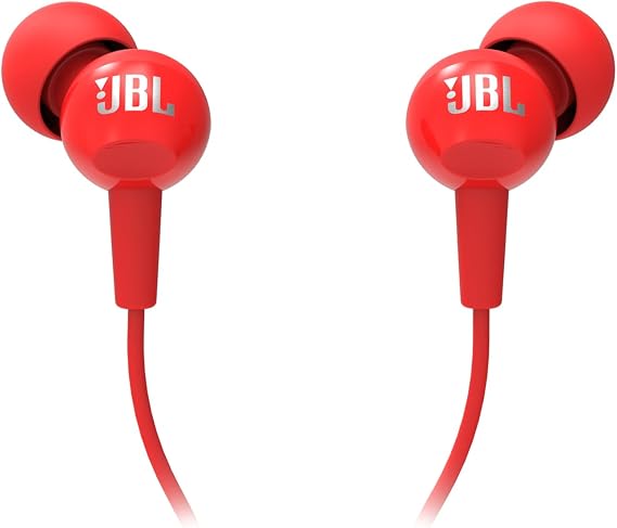 JBL C100SI, Headphone, CT, IE, Red
