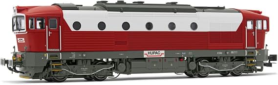 Rivarossi HR2929S HUPAC 4-axle Diesel Locomotive Class D7537 red Light Grey DC Loco - Diesel