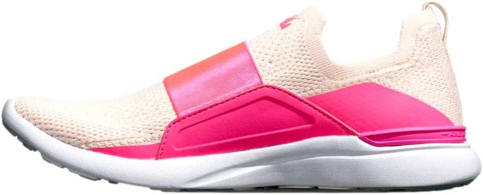 Athletic Propulsion Labs Women's Techloom Bliss Shoe, Creme/Fusion Pink/White, 7