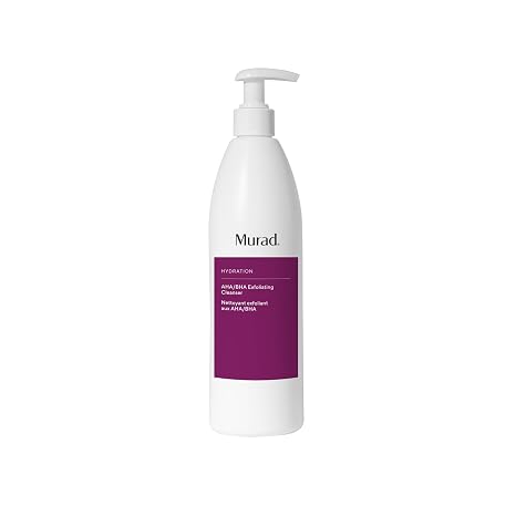 Murad AHA/BHA Exfoliating Cleanser - Glycolic Acid | Exfoliating face wash with Salicylic, Lactic & Glycolic Acids and Jojoba Beads exfoliates, smooths, softens and hydrates