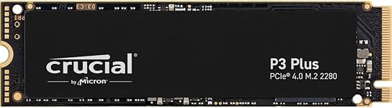 Crucial P3 Plus 1TB PCIe 4.0 3D NAND NVMe M.2 SSD