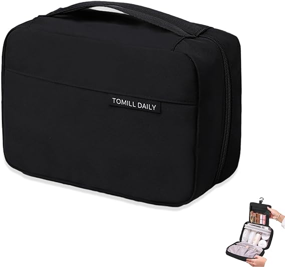 Nylon Makeup Cosmetic Case, Black