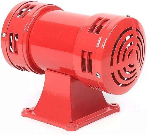 400w Electric Siren 110V Industrial Siren S-490 Air Raid Sound Siren Alarm 140db Industrial Air Raid Horn Warning Loud Industrial Electric Motor Driven Alarm for Industrial Ships Mines