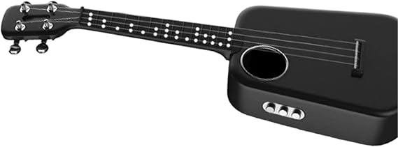 Professional Uke Smart Ukulele For Adults Miniature Guitar Beginner Carbon Fiber White(White)