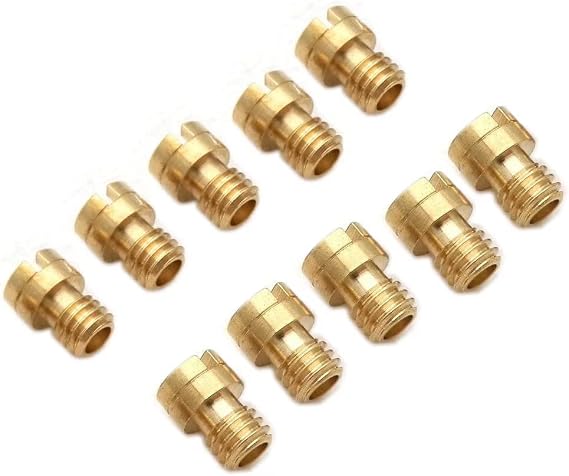 4mm Jet 10X Round Head Main for GY6 50cc 139QMB Scooter Keihin Carb PZ19 70-92 70,72,75,78,80,82,85,88,90,92