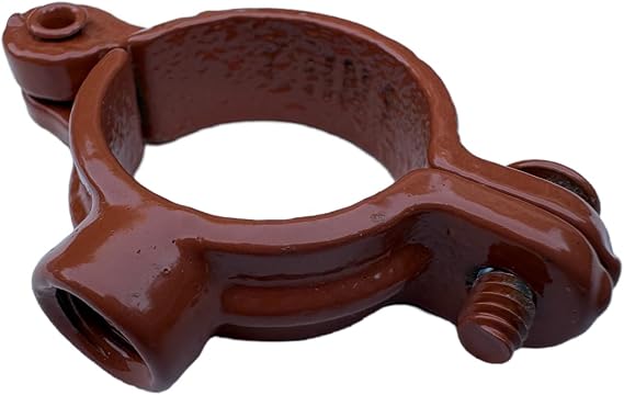 Hinged Split Ring Pipe Hanger Copper Epoxy Coated Iron, 5-Pack (1")