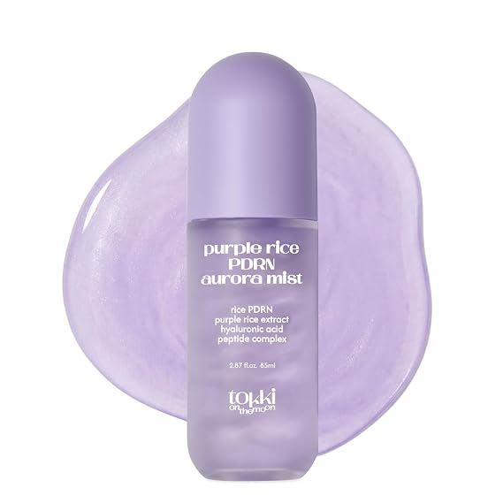 Purple Rice PDRN Aurora Mist | Hydrating Facial Toner Mist | Skin Barrier Support & Radiant Glow | Dehydrated & Sensitive Skin | Vegan Korean Skincare | 2.87 fl oz (85 ml)
