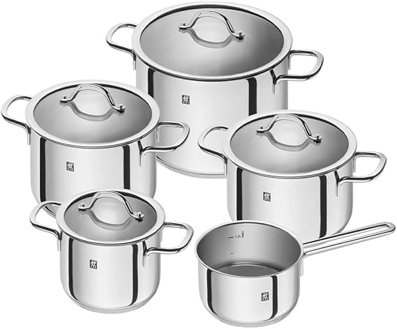 Zwilling 663300000 5 Piece Cookware Set, Silver