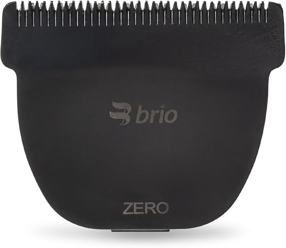 Brio Stainless Steel Zero Blade for Beardscape V1 & V2 Trimmers (Black) | Cuts Extremely Close at 0.2mm Perfect for Tight Lines & Cleaning Up Mustaches