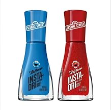 Sally Hansen Insta-Dri Sesame Street Nail Polish Collection - Elmo Loves Hue & C is for Color Duo - 0.31 fl oz.
