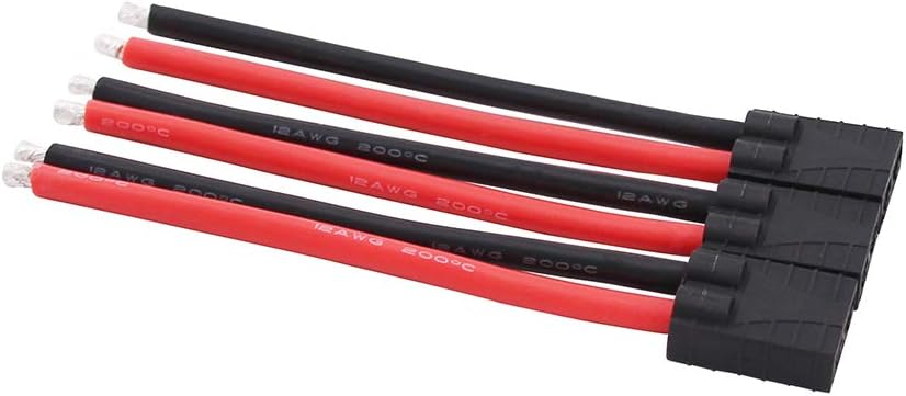 3pcs Traxxas TRX Female Connectors 10cm 12awg Wire for Turnigy/Zippy(B141-3)