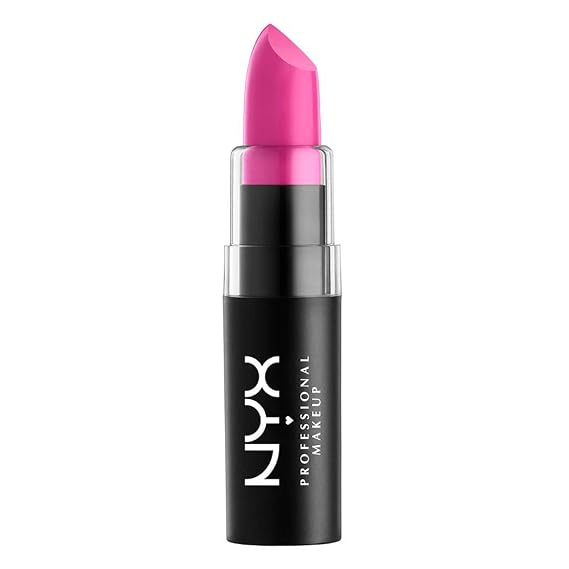 NYX PROFESSIONAL MAKEUP Matte Lipstick - Shocking Pink (Blue-Toned Hot Pink)