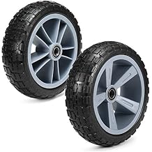 10 Inches Puncture Proof Kayak Trolley Tire Wheel Premium TPU Nylon Replacement Wheel for Kayak Canoe Trolley Cart Boat Carrier Paddleboard Float Mat with