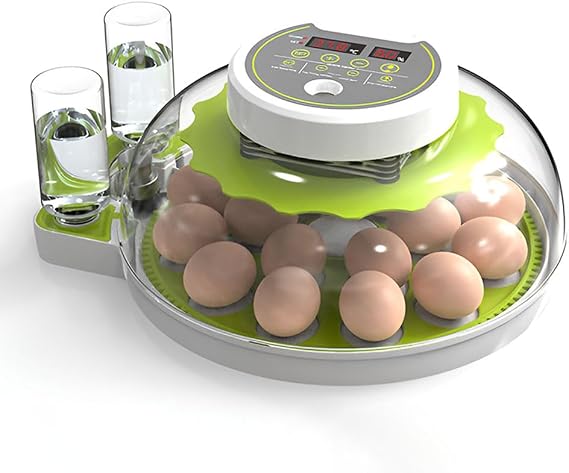 Hatching Chicken Egg Incubator,Automatic Egg Incubator with Temperature Control,8/12/18 Egg Automatic Turning Egg Incubator,360° Transparent Egg Candeler,for Chicken,Duck,Geese,Quail,12