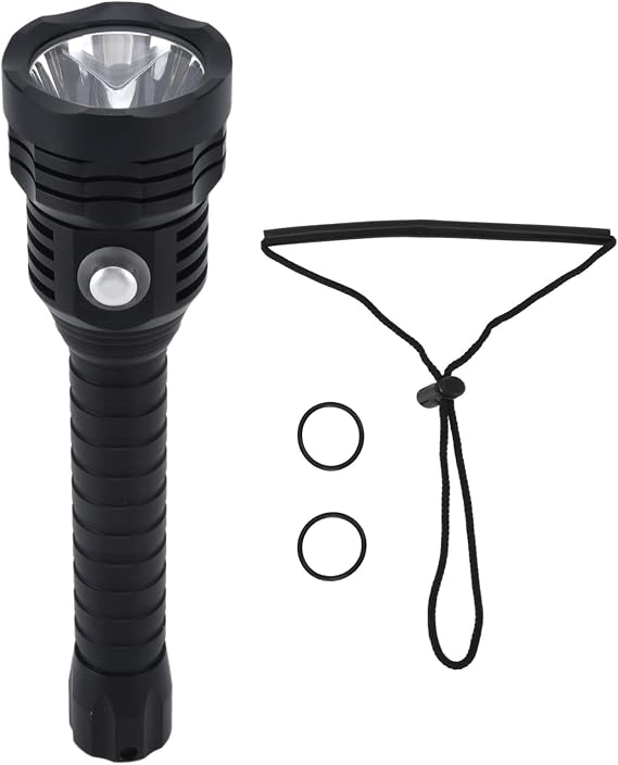 10000LM XHP70 Diving Flashlight, Waterproof Dive Torch with 4 Lighting Modes